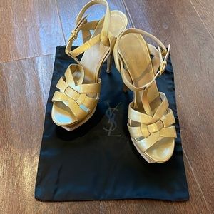 YSL tribute platform sandal